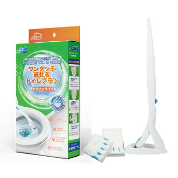 TS-001 一次性可冲散马桶刷套装